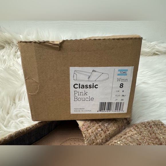 Toms Brown Tweed Flats - Picture 4 of 5